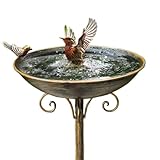 Design élégant : avec son design élégant et accrocheur, ce bain d'oiseaux s'harmonise avec n'importe quel décor extérieur. Son esthétique ajoute du charme à votre jardin tout en servant un objectif pratique pour les oiseaux locaux