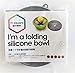 LAOPAO Collapsible Silicone Bowl with Lid 1000ML for Outdoor Camping, Travel, Hiking and Indoor Home Kitchen, Office, School Student, Food-Grade, Space-Saving