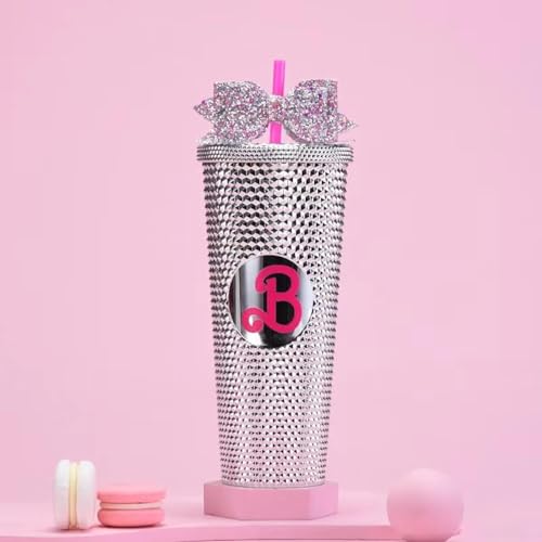 二層プラスチックストローカップ710ml大容量 ストローカップグリッター蝶ネクタイハンドカップドリアンカップ 携帯ダイヤモンドカップ ストロー タンブラー 透明 2層構造 蓋付き 耐熱 プラスチックカップ 洗いやすい かわいい 韓国風 漏れない ウォーター