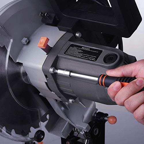 Juego de Llaves de Vaso Profesionales Tacklife, 119 Piezas, Llave de Carraca Reversible de 1/2"y 1/4", Manija Giratoria, Barra de Extensión, Kit de Herramientas Mecánicas para el Auto - Imagen 6