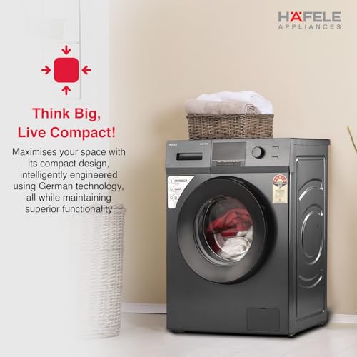 Image of HAFELE AMARA 7 kg 5 Star, Premium Fully Automatic Front-Load washing machine engineered using German technology, comes with Steam Shield and Hexa Wash Design