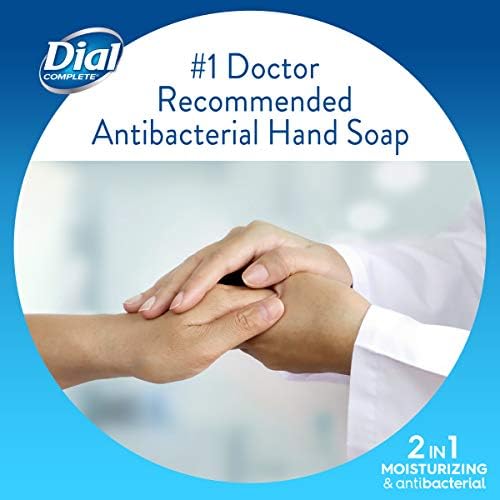 Dial Complete 2 in 1 Moisturizing & Antibacterial Foaming Hand Wash, Rose Oil, 7.5 Ounce