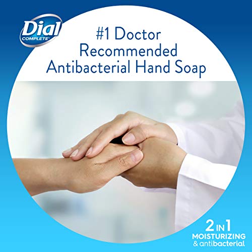 Dial Complete 2 in 1 Moisturizing & Antibacterial Foaming Hand Wash, Rose Oil, 7.5 Ounce