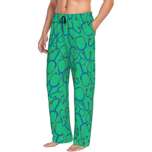 Nurse Medical Theme Men's Pajama Pants Sleepwear Bottom Long Sleeve Sleep & Lounge Pants With Pocket2