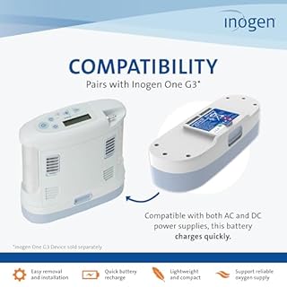 Inogen One G3 Extended (16-Cell) Battery - Portable Replacement Battery - for The One G3-2.3 lb. and 8.75 x 3.0 x 1.98 in.