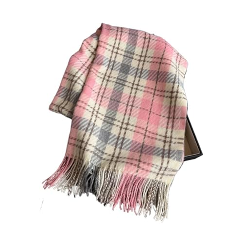 冬用ネックウォーマースカーフ レディース 厚手タッセル パシュミナ ショール ラップ ブランケット(Color 2)