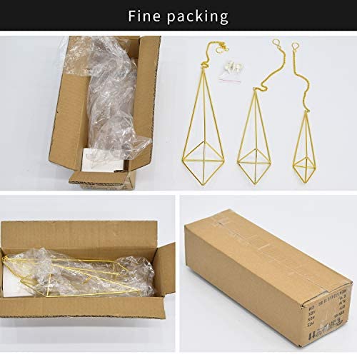 Pots Suspendus Himmeli Géométriques - Lot De 3 - Cuivre - Pour Plantes Aériennes