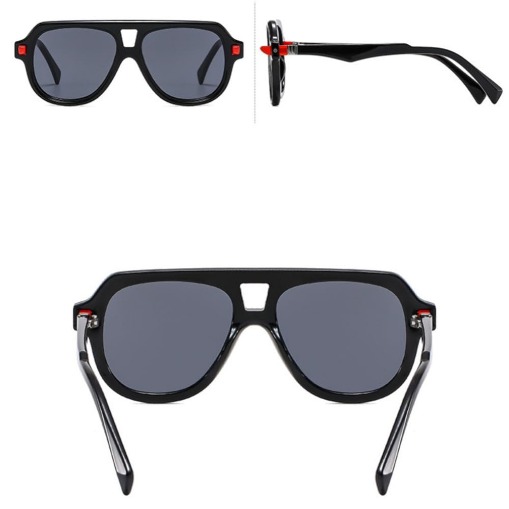 Gafas de sol verdes de moda para mujer y hombre, estilo vintage, con protección UV400.