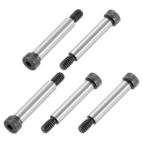 QUARKZMAN Tornillos De Cabeza Hexagonal Con Hombro De Acero Aleado, Longitud De Hombro De 1-1/2, Diámetro De Hombro De 5/16, Roscado 5/16-20 UNC, 10 Piezas