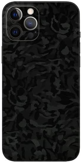 Orgic India Skin Wrap Sticker Black Camo Compatible with iPhone 12 Pro (Back, Side & Camera)