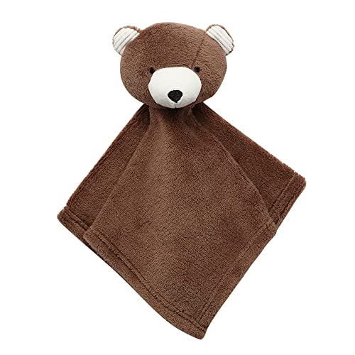 Image of Lambs & Ivy Brown Bear Soft Baby/Child/Toddler Plush Lovey Security Blanket