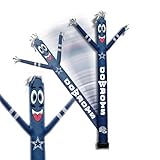 Sporticulture NFL Football Dallas Cowboy Wacky Waving Inflatable Tube Guy with LED Lights & Built-in Blower Air Wacky Dancers NFL Inflatable Tube Man Crazy Sports Fan Outdoor Party Decoration