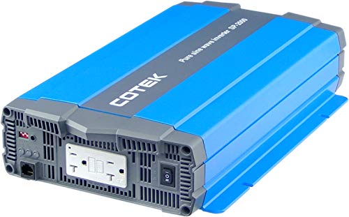 Cotek SP-2000-112 Pure Sine Wave Inverter with Dual GFCI 120VAC 12VDC 2000W