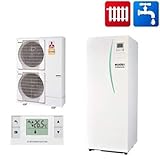 Ein komplettes Wärmepumpen-Set mit nur einer Bestellnummer erleichtert die Auswahl für die optimale Lösung im Ein- und Mehrfamilienhaus. Im Split-System wird die Energie per Kältemittel bis in das Gebäude transportiert. Der Plattenwärmetauscher befindet sich in der Inneneinheit, die Außeneinheit ist per Kältemittelleitung angeschlossen. Das Split-Prinzip erhöht die Gesamteffizienz des Systems.