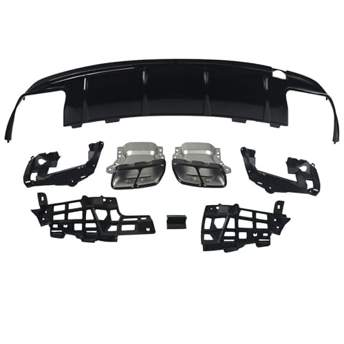 Embouts d'échappement pour Benz AMG W117 diffuseur arrière noir brillant