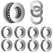 ATOPLEE AXK0819+2AS Thrust Needle Roller Bearings 1pc Cage Needle + 2pcs Washers [ 8x19mm, 10pcs]