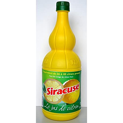 Siracuse - Jus de Citron Naturel Pressé - Idéal pour Cuisine - Format Familial 1L - Le Lot De 3
