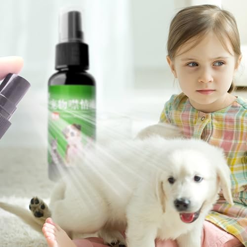 Hund beruhigend Spray - Haustierentspannungshilfe, Angstkontrollformel | Natürliche Hunde -Beruhigungslösung, schnell wirkender Stressabbau, Verhaltenstrainingsspray während der Reise -Tierarztbesuche