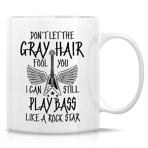 Retreez Funny Bass Player Mug Gift Bassist Guitar Rock Music Musician 11 Oz...