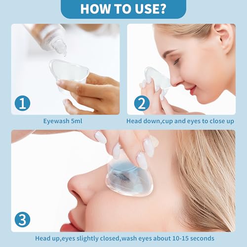 Image of souG 200pieces 5ml Eye Wash Cup Plastic Eye Flush Cleaning Cups Portable Disposable Measuring Cup Portable Eye Bath Washer Cleaning Cups for Eye Rinse and Flush