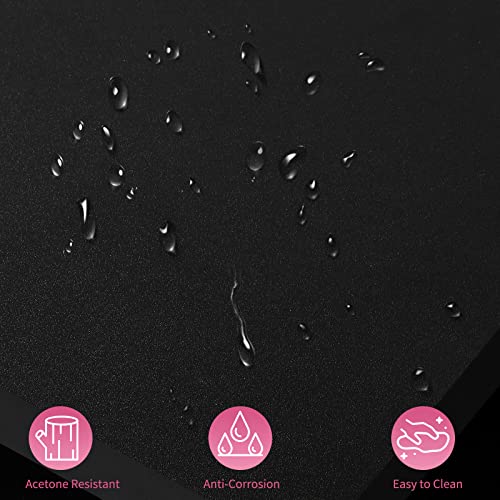 OmySalon Manicure Table Nail Desk for Nail Tech, Nail Table Station w/Electric Dust Collector, Nail Makeup Beauty Salon Storage Acetone Resistant w/Lockable Wheels,Wrist Cushion,4 Drawers&Cabinet