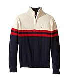 Tommy Hilfiger Little Boys Connor Half Zip Sweater, Swim Navy, 6
