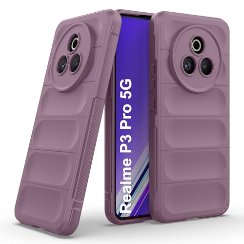 Image of Zapcase Back Case Cover for Realme P3 Pro 5G | Compatible for Realme P3 Pro 5G Back Cover | Liquid Silicon Magic Case with Camera Protection | Lavender