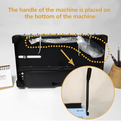 rayson td-132 wire binding machine 32-hole spiral coil binder 31 pitch punches 12 sheets binds up to 120 sheets sturdy metal construction