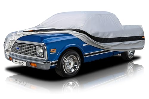 Image of 10Layer Truck Cover Waterproof All Weather.Pickup Truck Cover Length: 206-215 inches,Universal Fit Most Regular Cab Short Box Honda Ridgeline Ford Ranger Nissan Frontier Chevy Colorado C10.