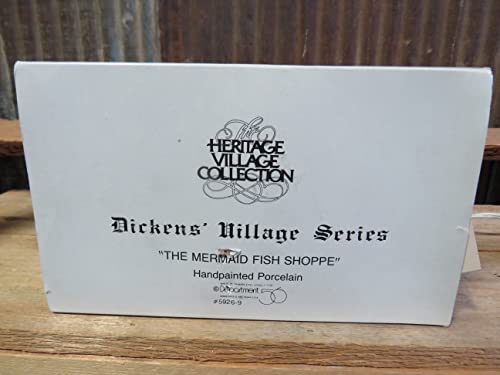 Retired Dept 56 Heritage Village Collection Dickens' Village Series *The Mermaid Fish Shoppe* New Collectible