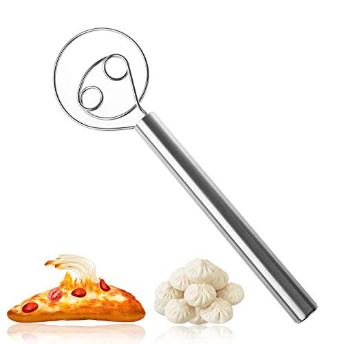 Danish Dough Whisk ONEHERE Premium 304 Stainless Steel Dough Whisks Dutch Style Bread Double Eyes Hand Mixer Kitchen Baking Tools for Cooking Bread Batter Pastry Dumpling and Pizza Dough Making
