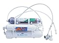Mineral 5-Stage Countertop MyWaterClub Reverse Osmosis Water Purification System, 100 GPD Membrane, with Post re-Mineralization Filter. Dual Connection: Faucet and Garden/Laundry Hose Adapter
