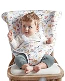 ORSETTO Baby Travel High Chair Harness – Toddler Portable Booster Seat w/Carry Bag – Parent Pouch -