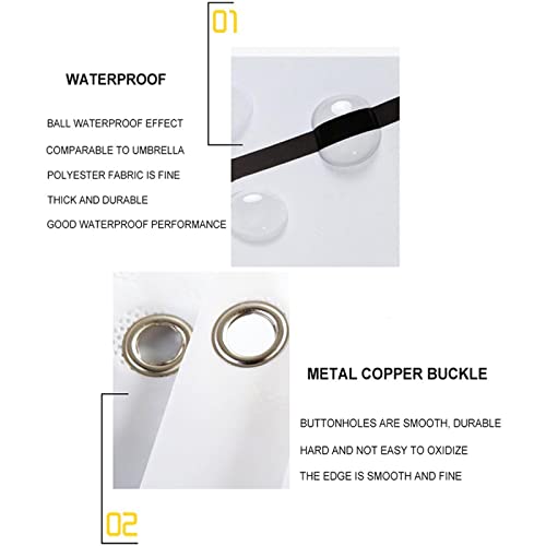 Duschvorhang-Set mit Wolf-Motiv, bedruckt, mit Badematte, rutschfest, Badezimmerteppich, Heimdekoration, Eingang, Fußmatte, Wohnzimmer, 150 x 180 cm, 4-teiliges Set – Bild 6