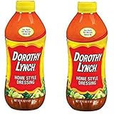 Dorothy Lynch Home Style Salad Dressing - Pack of 2 Bottles - 32 oz each - Proudly Made In Nebraska - Made in the USA