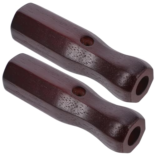 ifundom 2 Pièces Poignées de Remplacement Foot Bois Octogonales Antidérapantes Accessoires de Réparation Ergonomiques pour Tables de Foot Bistrot avec Grip Confortable et Design Vintage