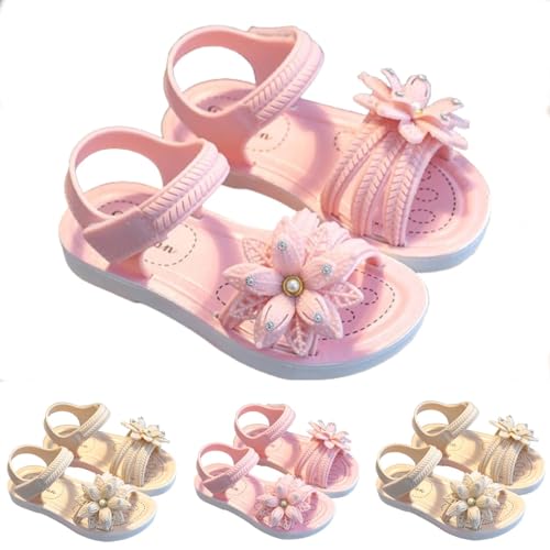 Generisch Sandalias para niñas, zapatos infantiles, sandalias de playa para niñas, zapatos de verano, ligeros, antideslizantes, sandalias deportivas, flores para niños, zapatos para niños, zapatos