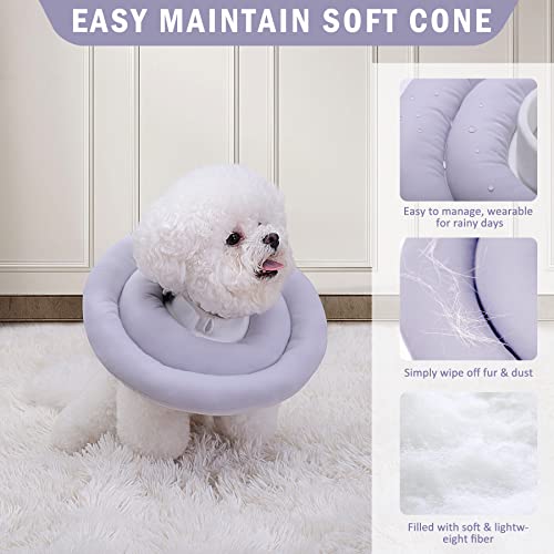 image for KSIIA Dog Cone Collar Water-Resistant Soft Cone for Dogs After Surgery