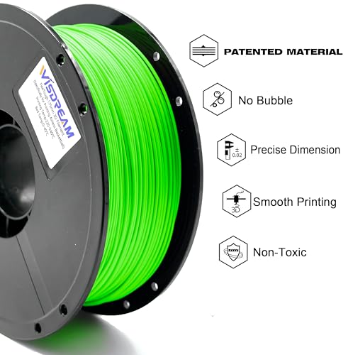 Image of FlexiTough Flexible Filament Specifically for Printing Real-Game Bouncy Airless Basketball,1.75mm,1KG (2.2lbs), Green
