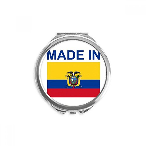Miroir rond maquillage équateur country love de poche portable