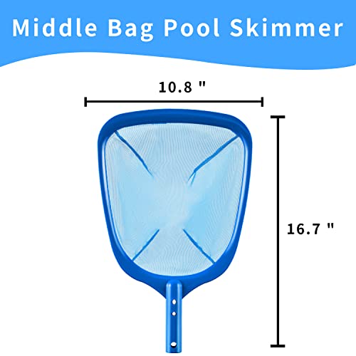 Levotiyer Pool Skimmer - Pool Nets For Cleaning, Swimming Pool Leaf Skimmer Net Is Used To Remove Leaves And Debris From The Surface Of Swimming Pools (Blue) #TOP1