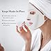 EXEXIUO 2Pcs Sheets Silicone Face Mask Holder Reusable Mask Cover, Anti-Wrinkle Moisturizing 3D Facial Mask Cover Prevent Evaporation Falling Skincare Beauty Spa for Women Men (Transparent, Gold)