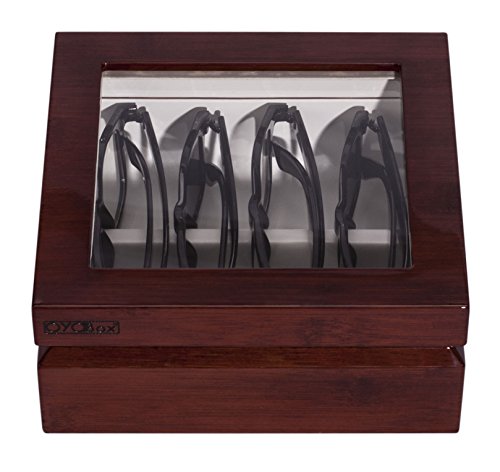 Image of OYOBox Mini Luxury Eyewear Organizer, Wood Display Box for Glasses + Sunglasses