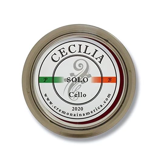 CECILIA 'SOLO' Cello Rosin, Half Cake, Maximum Projection & Articulation, For Cello Bows