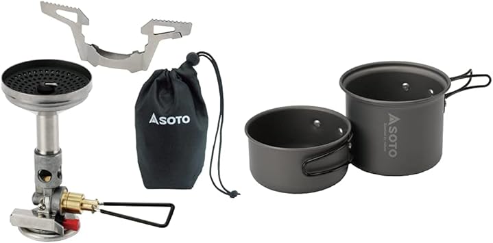 [ソト (SOTO)] 日本製 シングルバーナー コンパクト ストーブ マイクロレギュレーター搭載(高火力 風に強い) OD缶 収納ポーチ付 ソロ  トレッキング 登山 マイクロレギュレーターストーブ ウインドマスター SOD-310