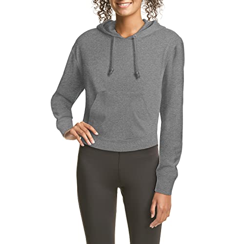 Hanes Women's Originals French Terry Cropped Hoodie, Pullover Hooded Sweatshirt