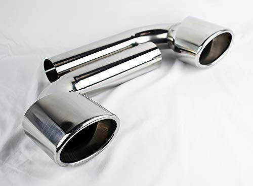 Stainless Exhaust Muffler Pipe Tips for Porsche 911 996 Carrera C2 C4 GT 1998-2005