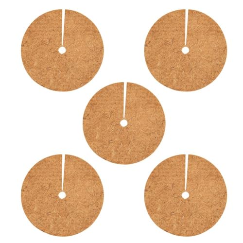 Stuoie naturali dell'erbaccia di protezione dell'albero delle fibre del cocco, erbaccia rotonda a 5,9 pollici della noce di cocco per il tessuto protettivo del tronco di piano dell'albero