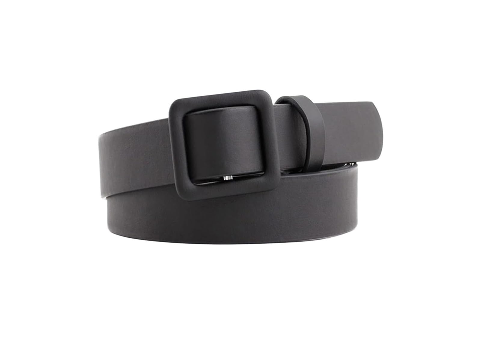 dfEDRd Ladies Waist Belt, 105cm Women Cute Candy Color Leather Waist Belt Dress Jeans Waistband(Black)