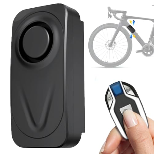 GOEDCH Alarme de batterie pour vélo : alarme antivol pour vélo avec télécommande, accessoires de vélo sans fil, super puissante alarme antivol pour vélo,...
